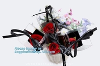 Free Design!! Free Sample!!! flower carrier bag cheap brown paper flower bag handle bag,paper carrier flower packaging b